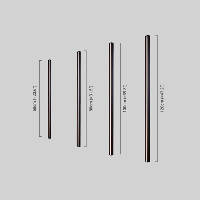 Minimalist Linear Wall Lamp Dimension