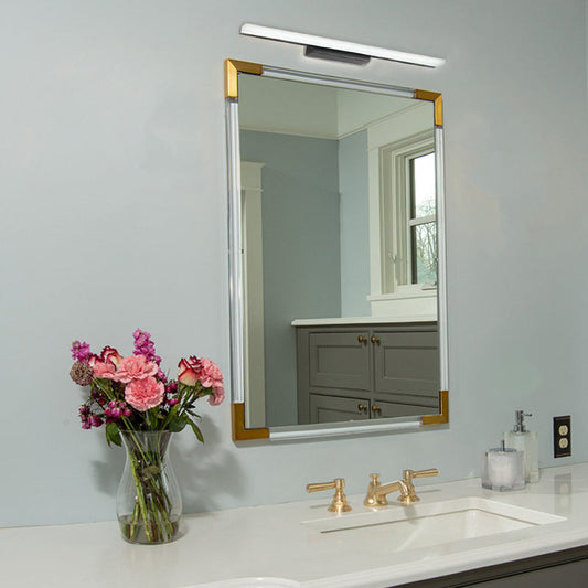 Minimalist Black Mirror Vanity Wall Lamp Linear Bathroom