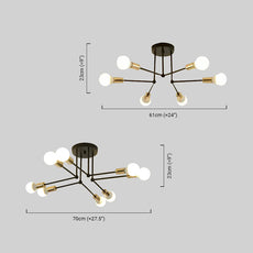 Minimalist Ceiling Light Linear Size