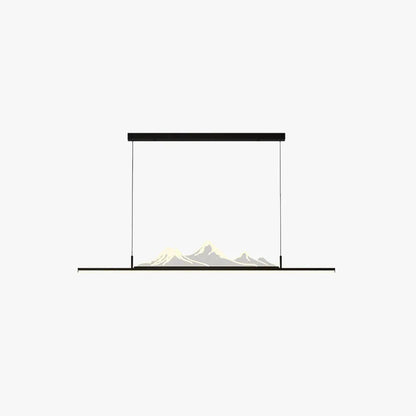 Modern Gold/Black Pendant Light Metal Acrylic Living Room