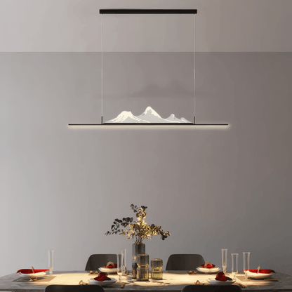 Modern Gold/Black Pendant Light Metal Acrylic Living Room