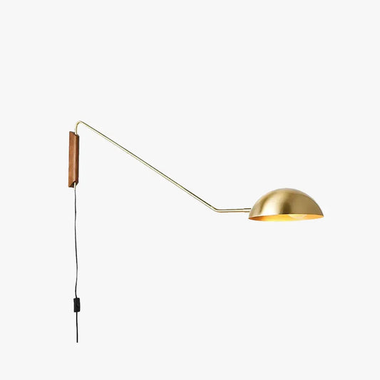 Modern Black Gold Wall Lamp Metal Living Room