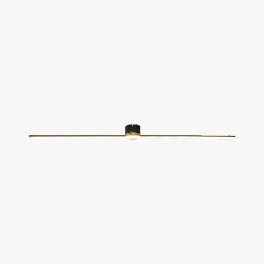 Minimalist Black/White Ceiling Light Linear Metal Bedroom