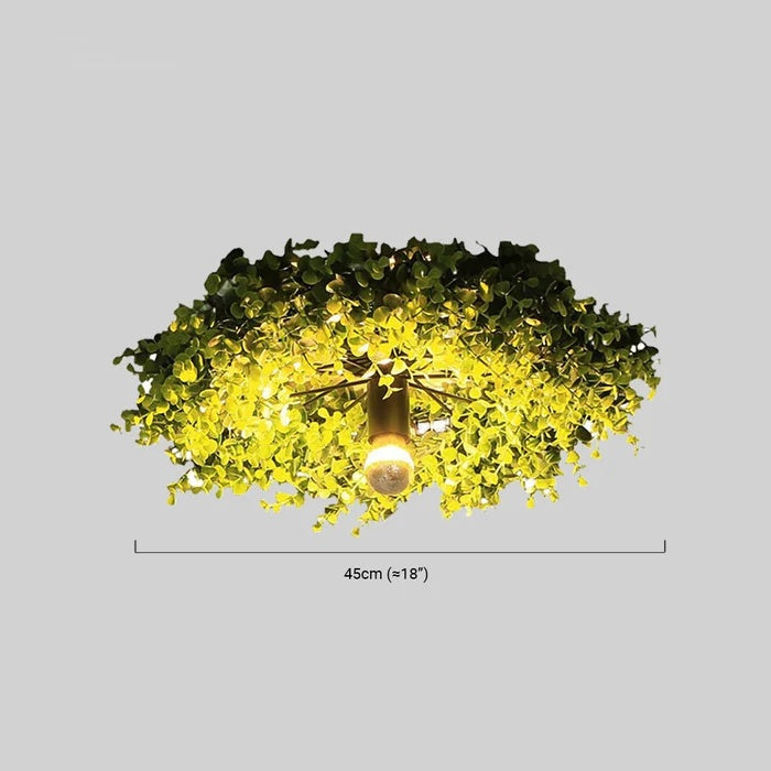 Modern Plant Green Ceiling Light Dimension