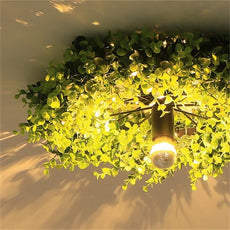 Close-up Modern Plant Green Ceiling Light 