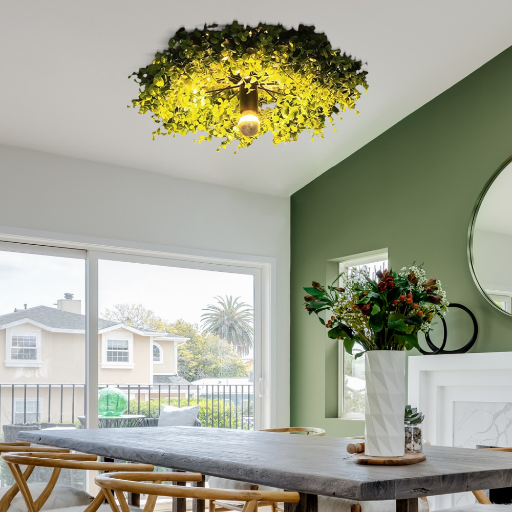 Modern Plant Green Ceiling Light Dining Room