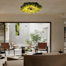 Modern Plant Green Ceiling Light Living Room