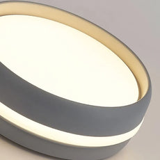 Modern Gray Ceiling Light Round Detail