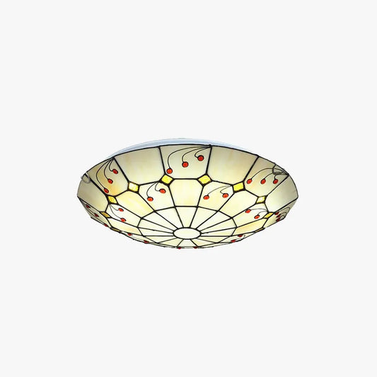 Vintage Multicolor Ceiling Light Glass Living Room