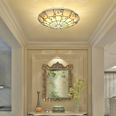 Vintage Multicolor Ceiling Light Metal Glass Living Room Bedroom