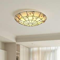 Vintage Multicolor Ceiling Light Metal Glass Living Room Bedroom