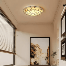 Vintage Multicolor Ceiling Light Metal Glass Living Room Bedroom