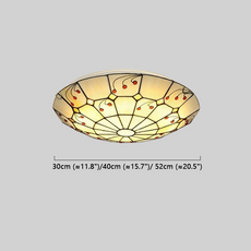 Vintage Multicolor Ceiling Light Metal Glass Living Room Bedroom