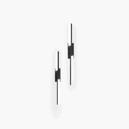 Minimalist Black/Gold Wall Lamp Metal Linear Bathroom