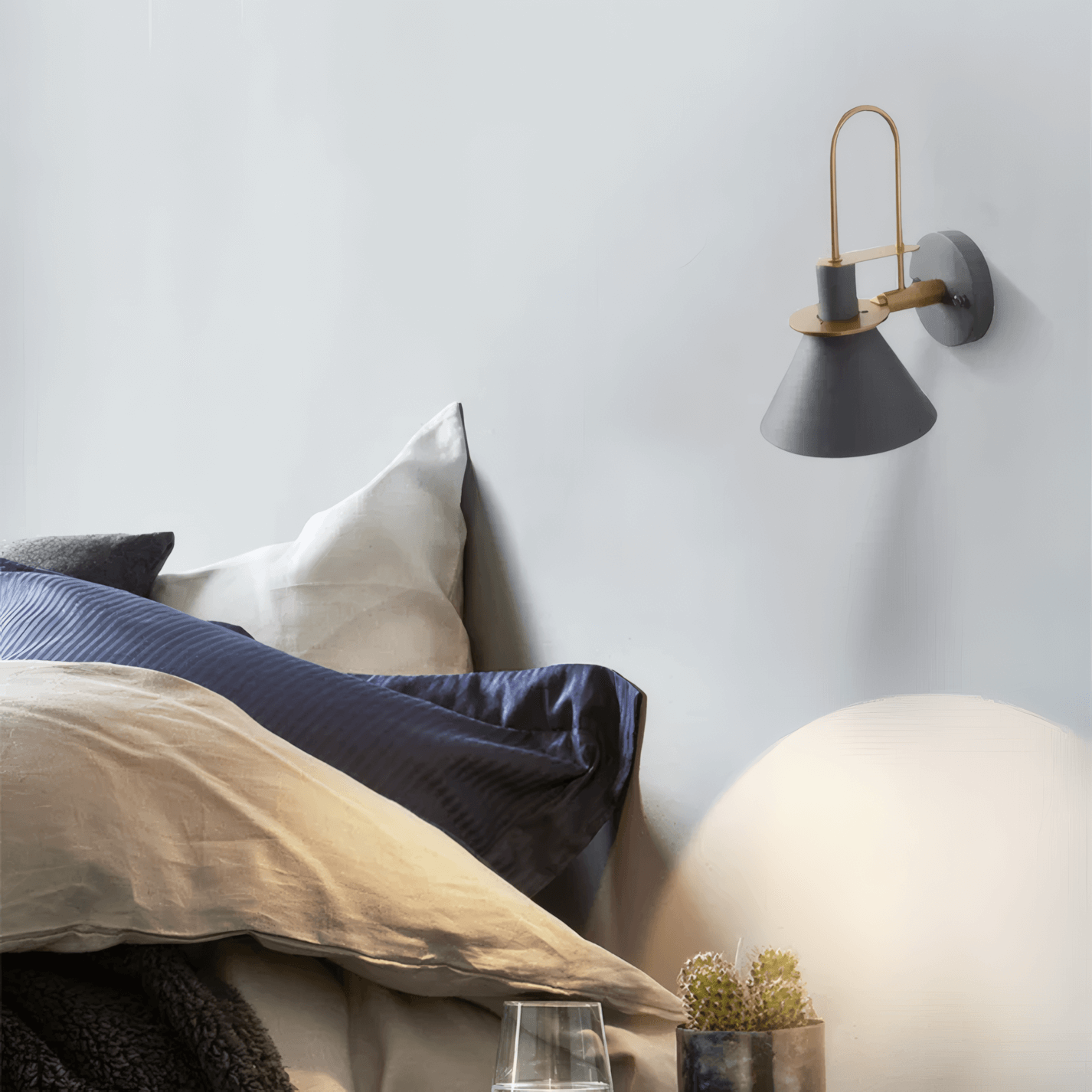 Nordic Wall Lamp Metal Wall Lamp Black Living Room/Bedroom