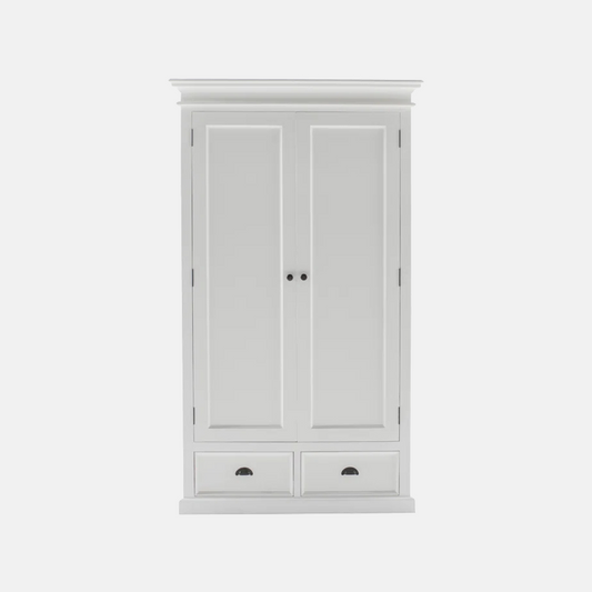 Nordic Lmplx Wood White Wardrobe Bedroom