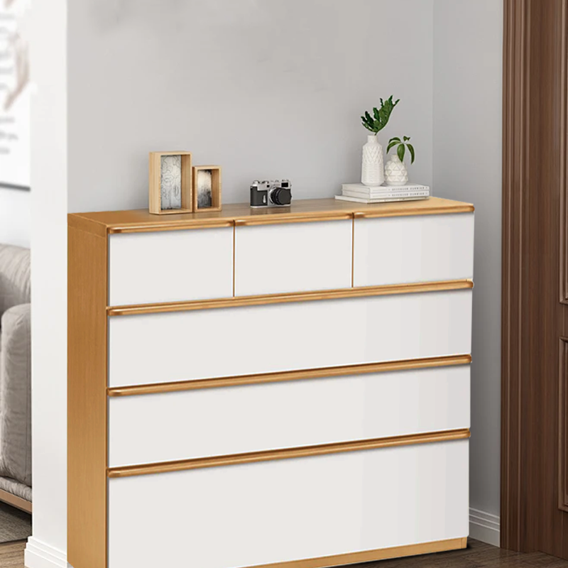 Modern Lmplx Rubber Wood White Cabinet Bedroom