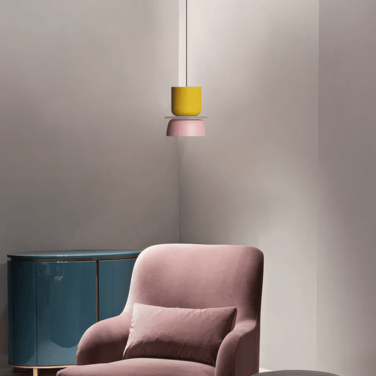 Art Contrast Color Pendant Light Metal Dining Room/Bedroom