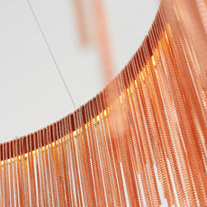 Royal Rose Gold Pendant Light Tassel -2