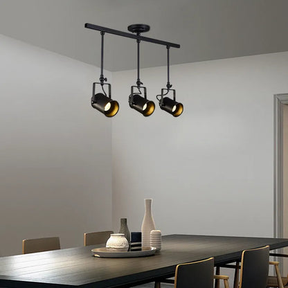 Modern Black Ceiling Light Metal  Living Room