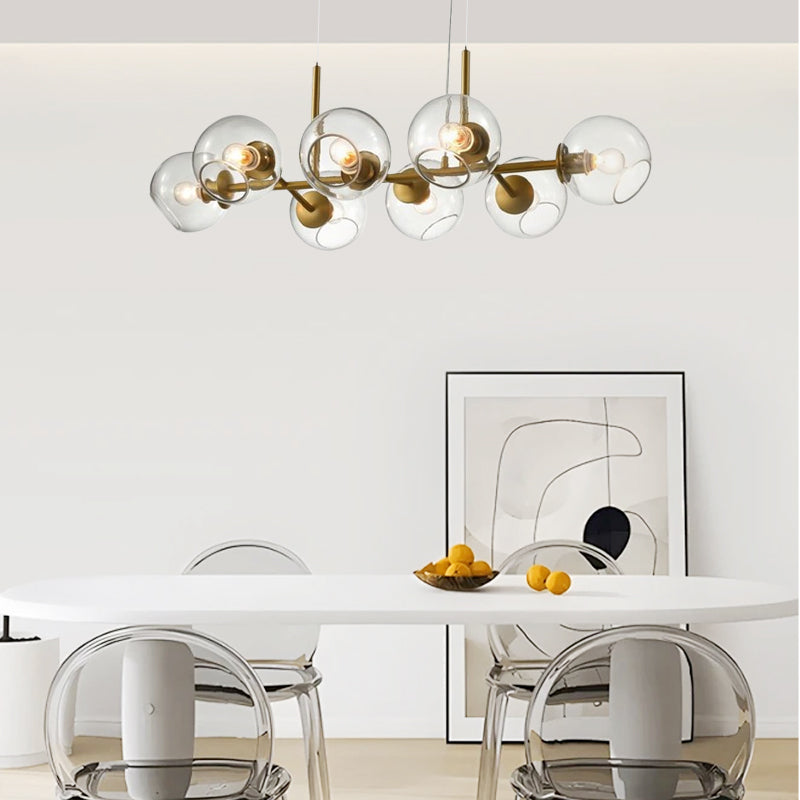 Modern Black/Gold Pendant Light Metal Study Room