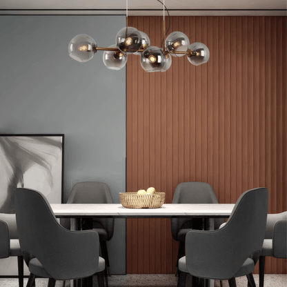 Modern Black/Gold Pendant Light Metal Study Room