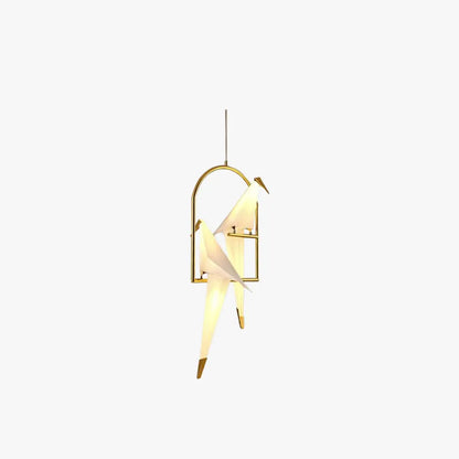 Modern Gold Pendant Light Metal Glass Bird Kitchen Island