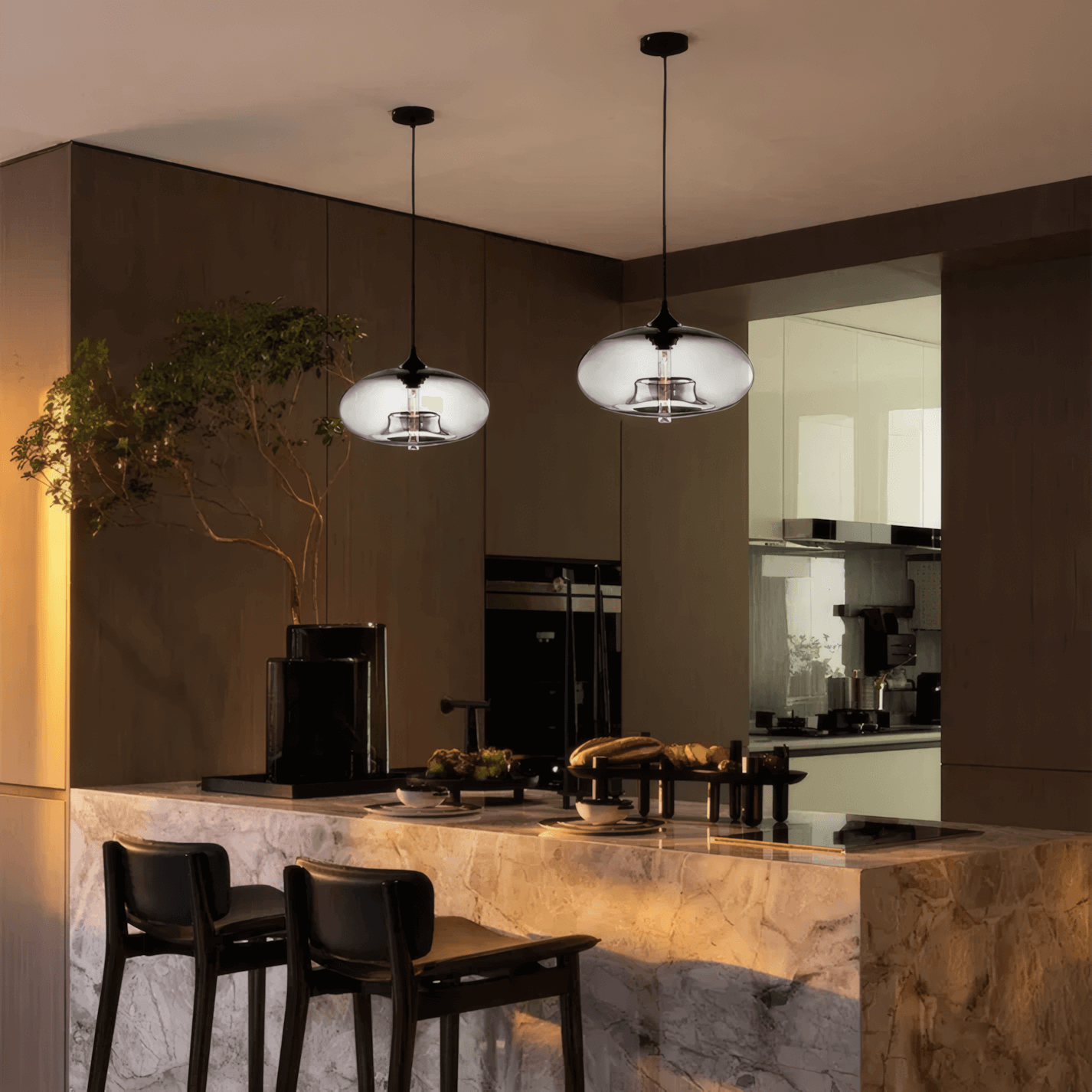 Modern Glass Gray
Pendant Light Kitchen Island
