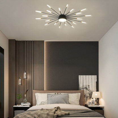 Minimalist Metal Acrylic Gold/Black Ceiling Light Bedroom