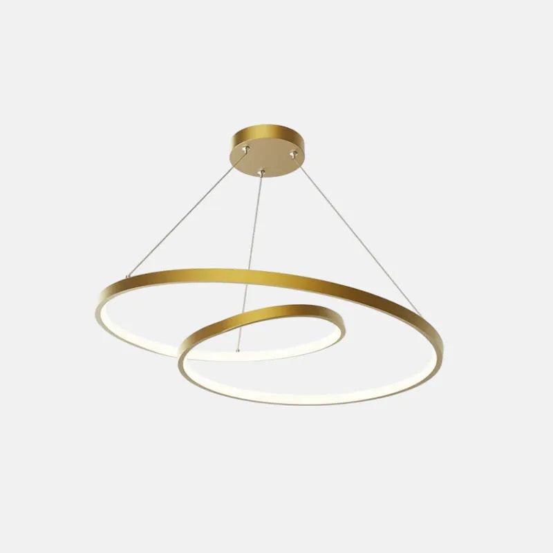 Modern Black/Gold Pendant Light Metal Silicone Living Room