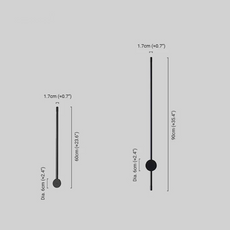 Minimalist Wall Lamp Linear Size