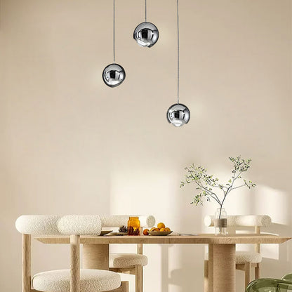 Modern Gold/Silver Pendant Light Metal Acrylic Children's Room