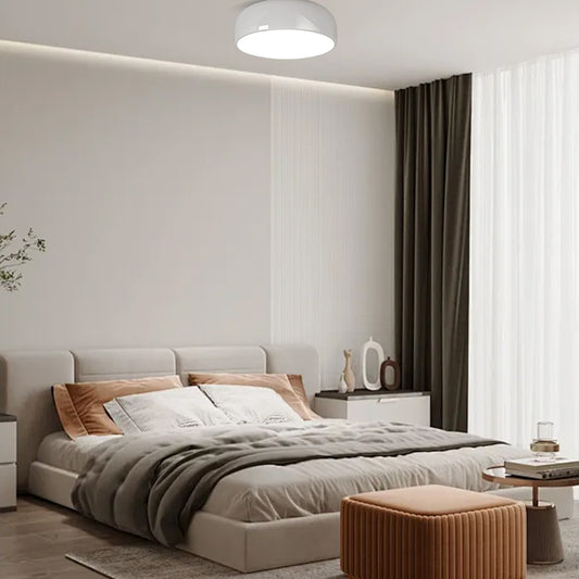 Nordic White/Black Ceiling Light  Metal Acrylic Bowled Living Room
