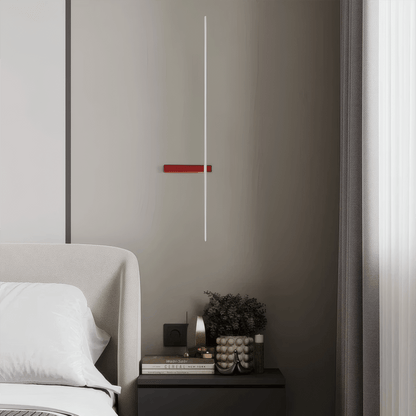 Minimalist Black/White/Red Wall Lamp Linear Living Room