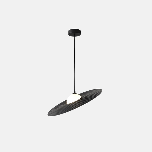 Modern Black/White Pendant Light Metal Suacer Living Room