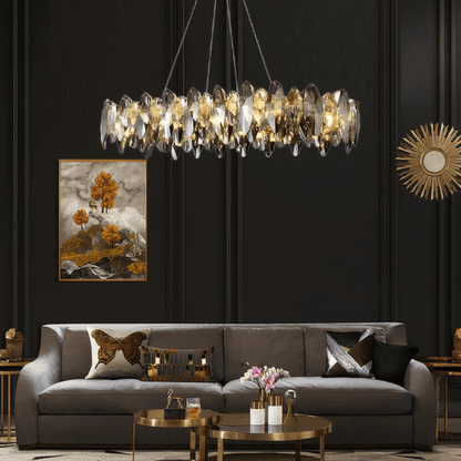 Royal Gold Pendant Light Metal Bedroom