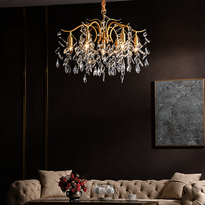 Royal Black/Gold Pendant Light Metal Living Room