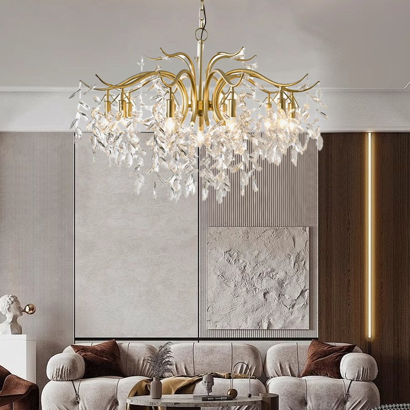 Royal Black/Gold Pendant Light Metal Living Room