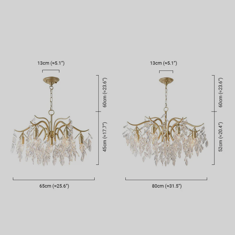 Royal Chandelier Size