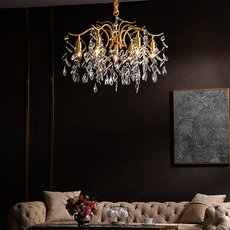 Royal Gold Chandelier Living Room 7 Head