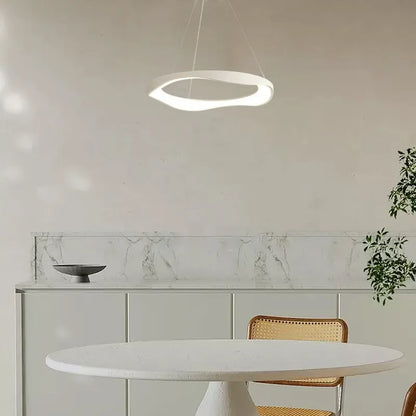 Modern Black/White Pendant Light Rond Dining Room