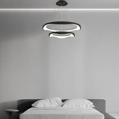 Modern Black/White Pendant Light Rond Dining Room