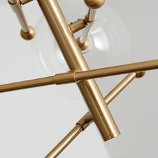 Modern Gold Chandelier Detail