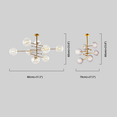 Modern Gold Chandelier Size