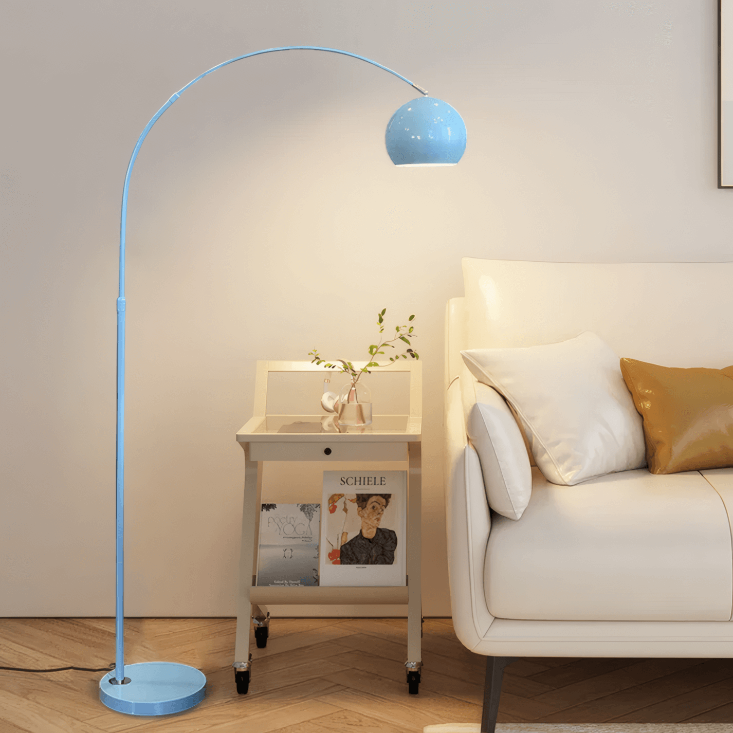 Nordic Metal Black/Blue/Gold/Pink Floor Lamp Metal Bedroom