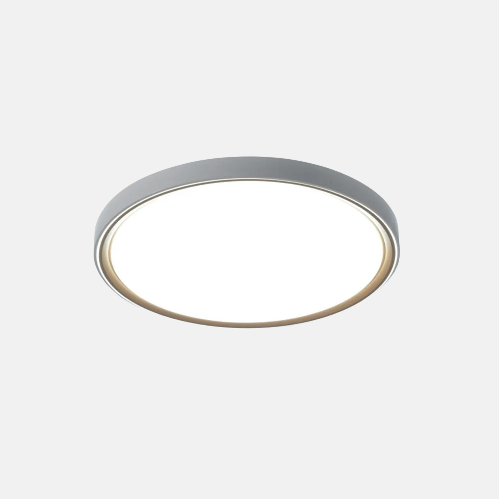 Modern Gray Ceiling Light Metal Acrylic Square Round Bedroom