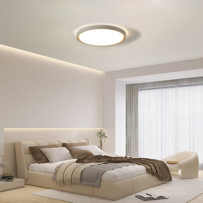 Modern Gray Ceiling Light Metal Acrylic Square Round Bedroom