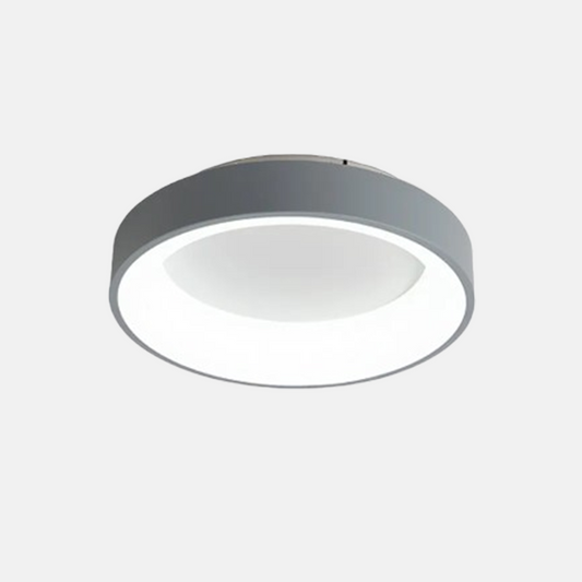 Modern White Ceiling Light Metal Acrylic Round Bedroom