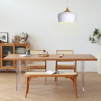 Modern Black/White Pendant Light Metal Wood Bubble Kitchen