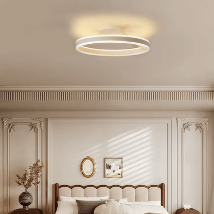 Modern Circle Flush Mount Black/White Ceiling Light Bedroom